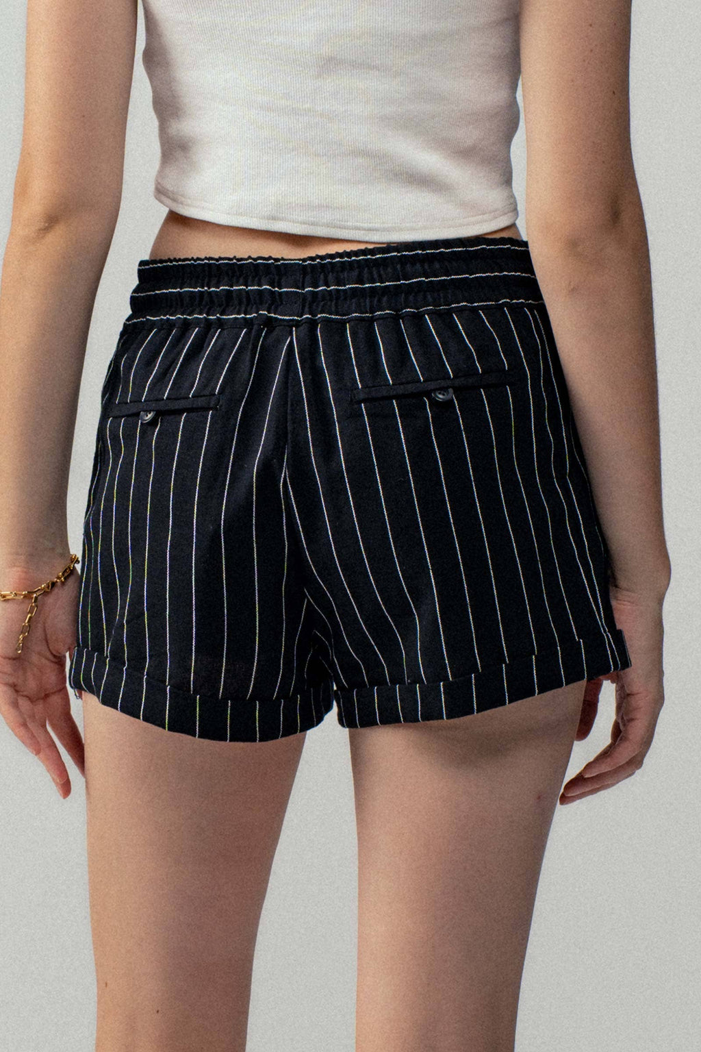 Relaxed Fit Linen Blend Shorts