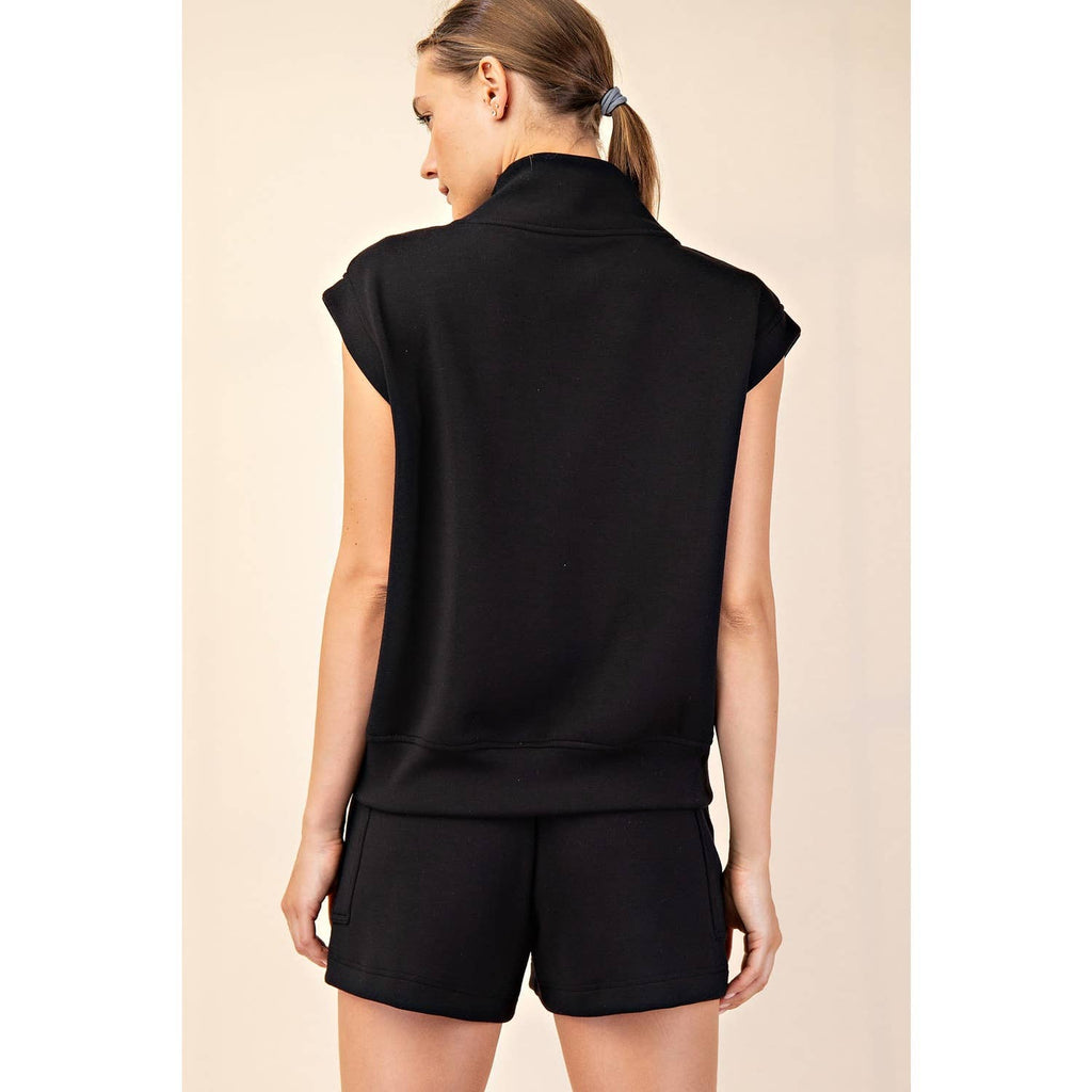Modal Scuba Luxe V-Neck Sleeveless Top