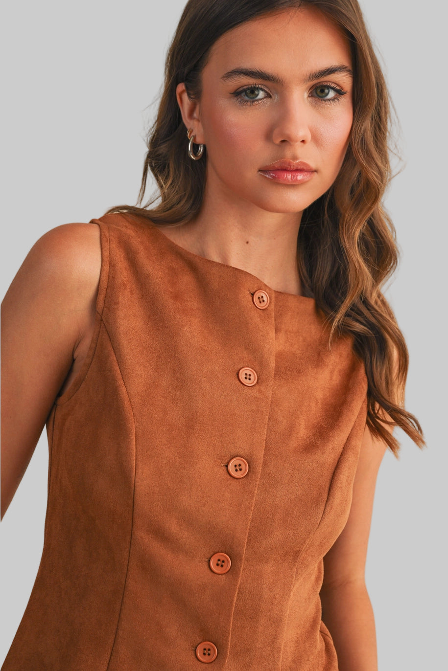 Camel Vest & Pant Set