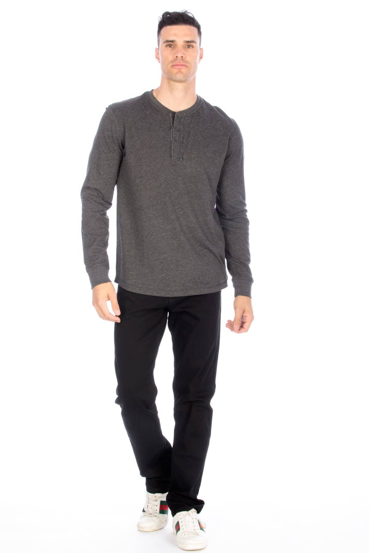 Long Sleeve Henley T-Shirt