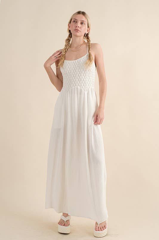 Textured Woven Maxi Dress