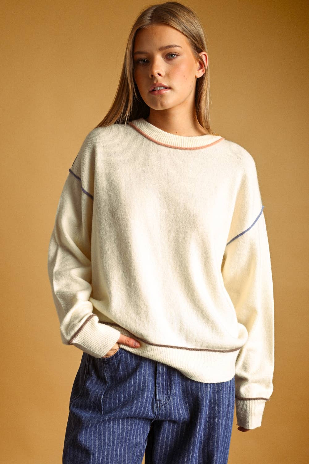 Color Contrast Sweater