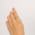 Gold Tennis Ring Band