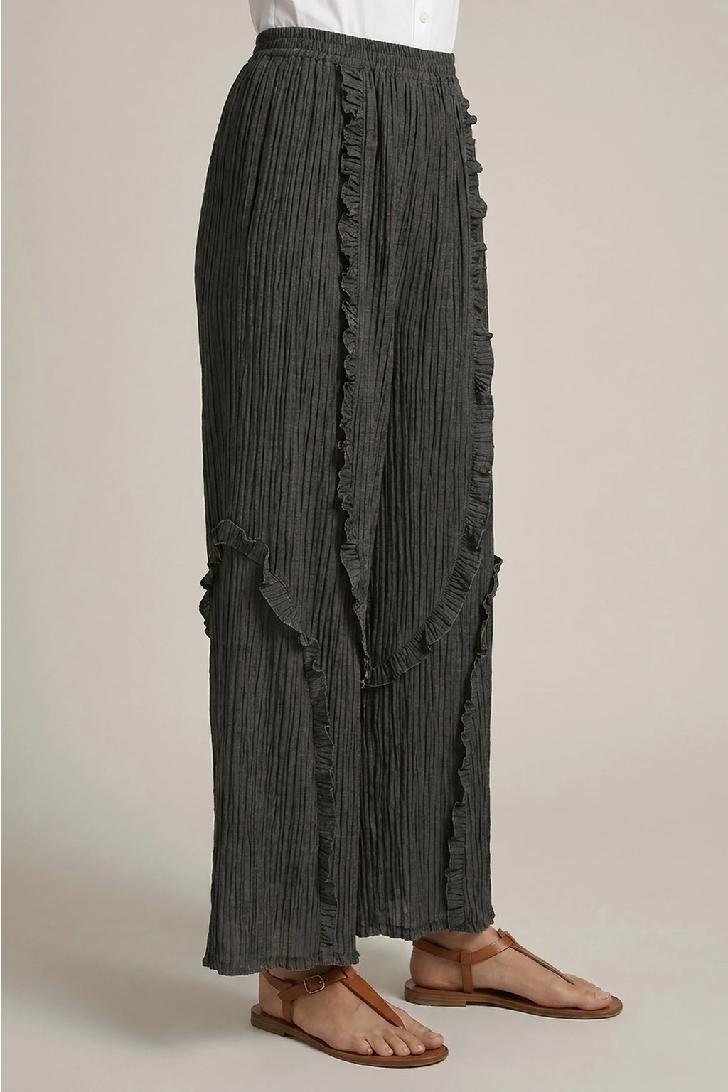 Ruffle Palazzo Pant