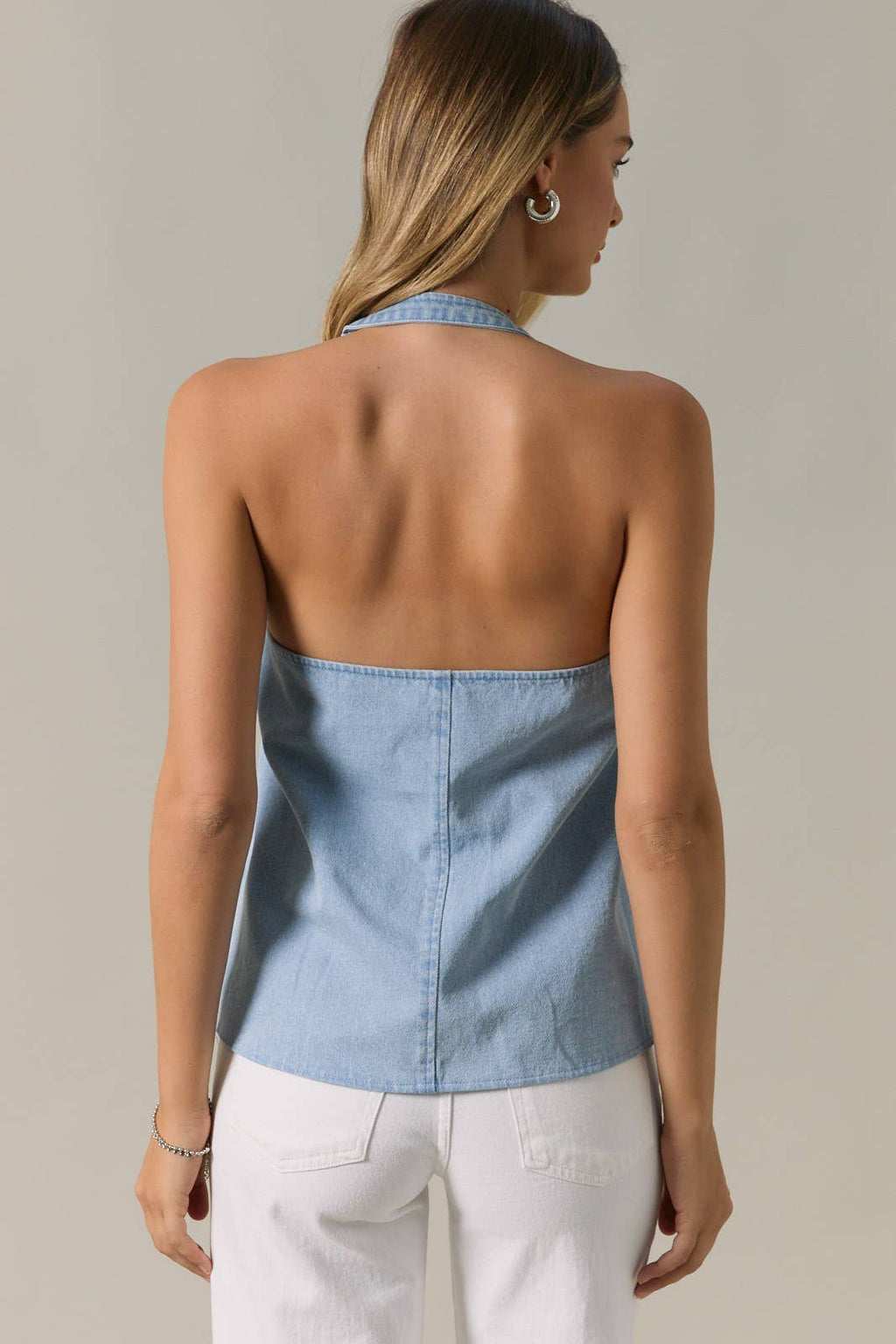 Halter Denim Vest