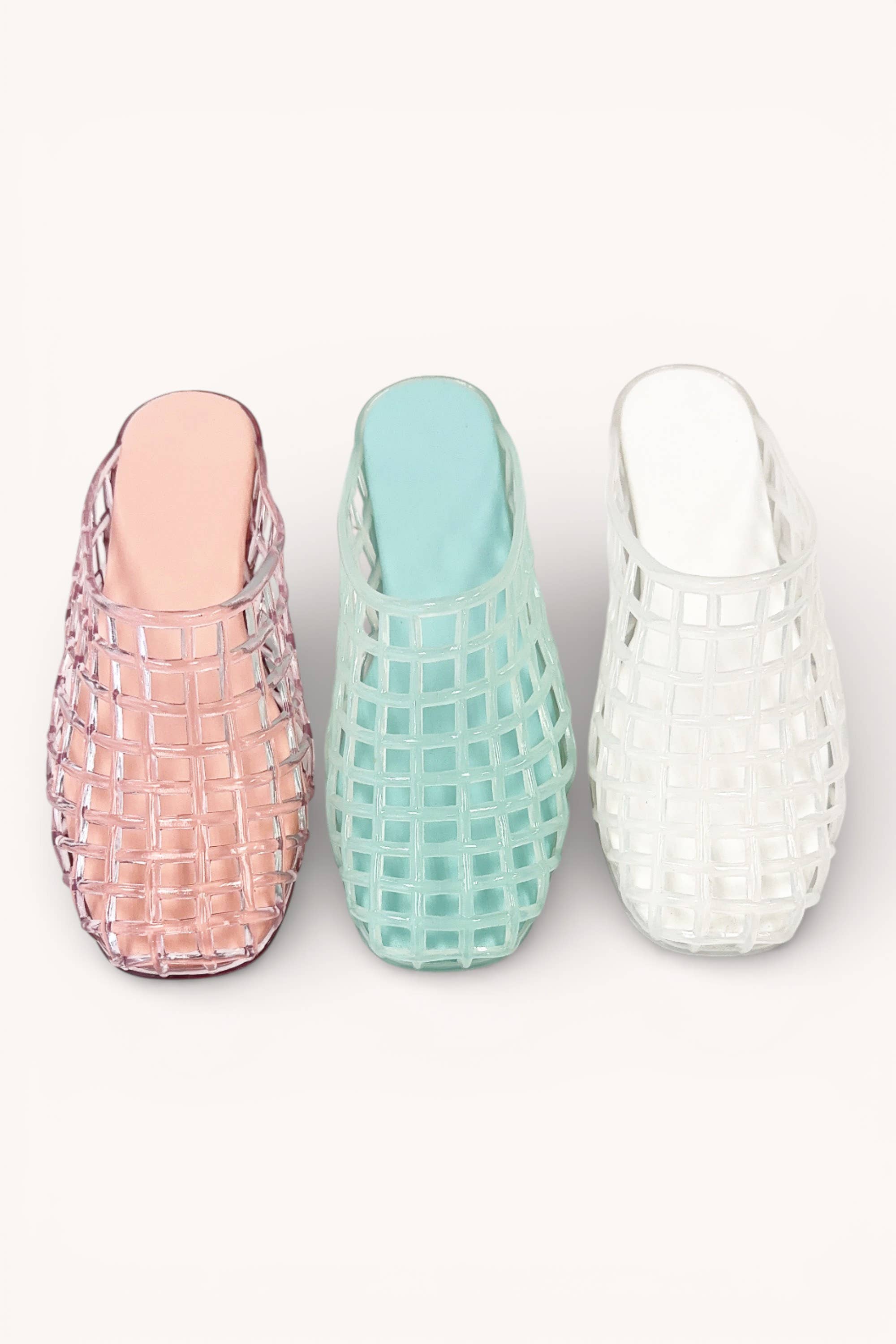 Woven Jelly Mule Slide