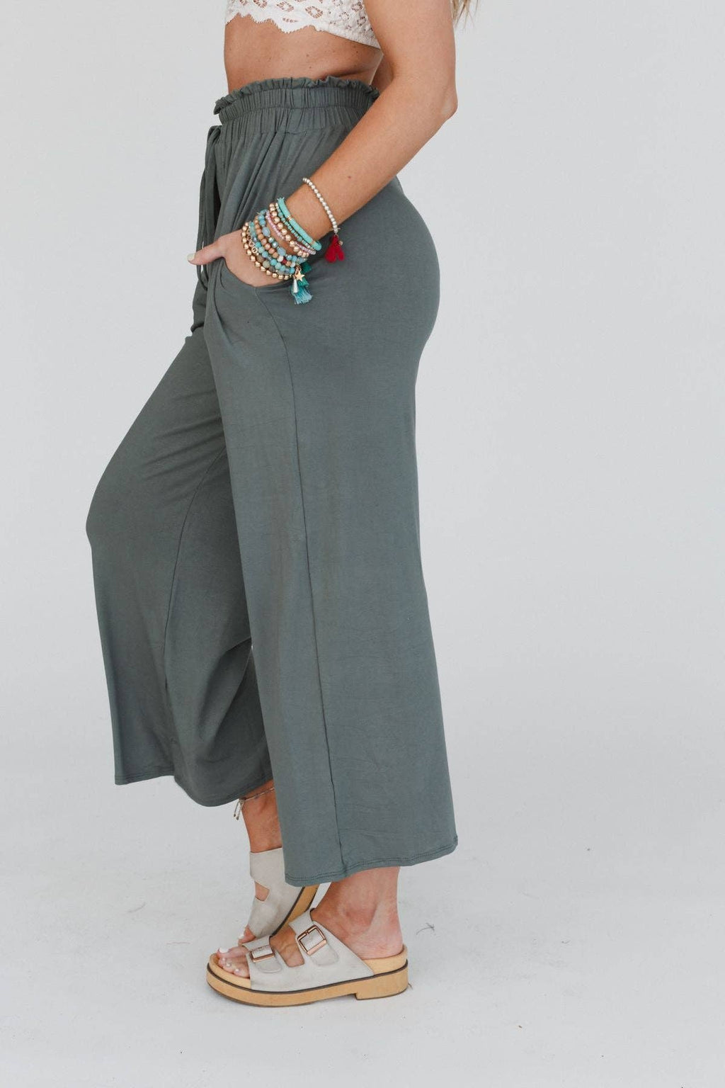 Forever Comfy Drawstring Wide Leg Pants