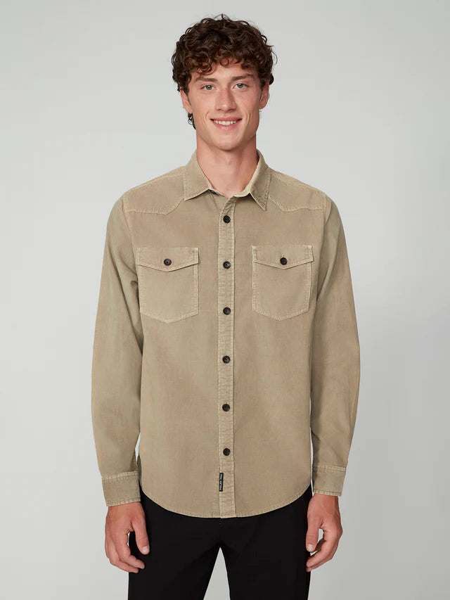 Long Sleeve Corduroy Button Down