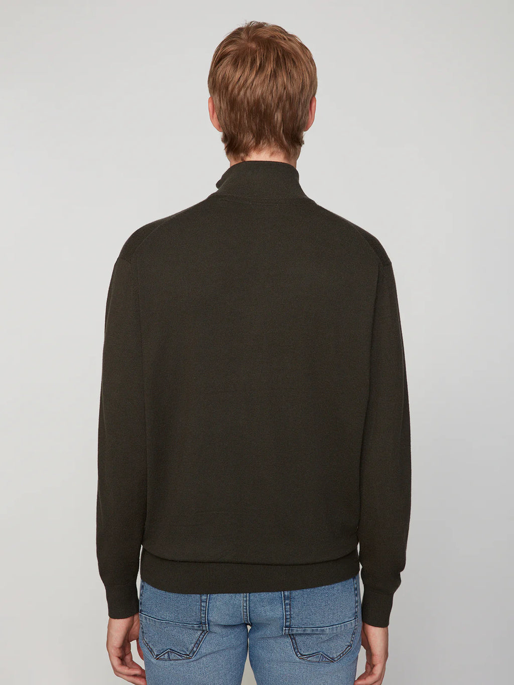 Quarter Zip Cashmere Touch Sweater