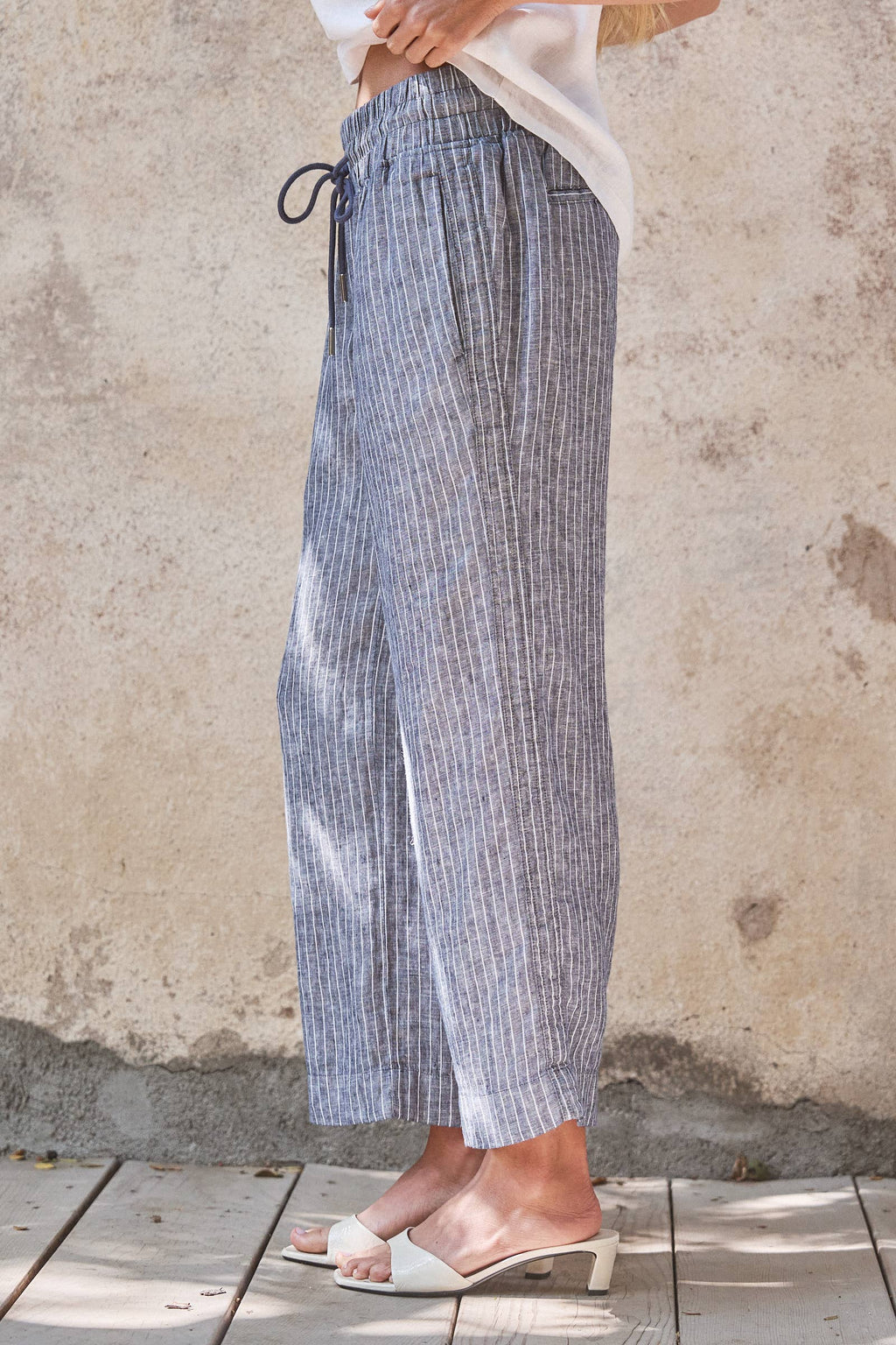 Linen Drawstring Pants