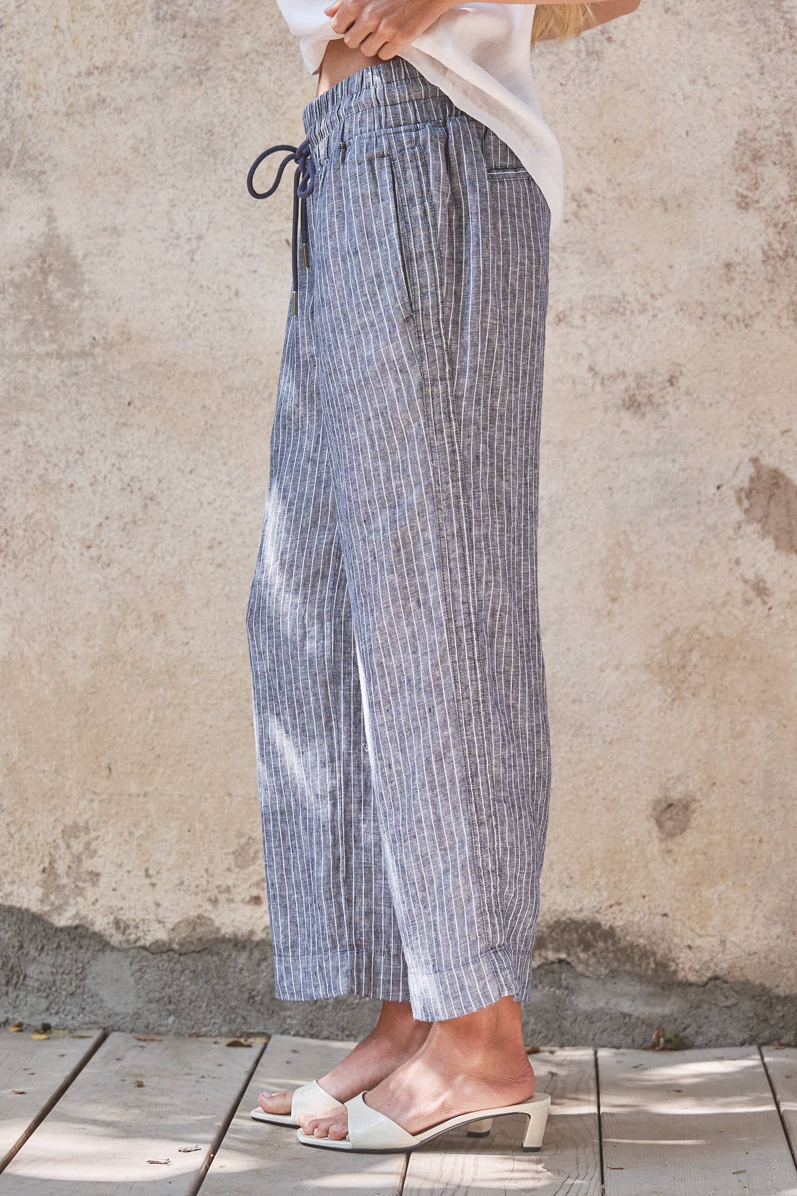 Linen Drawstring Pants
