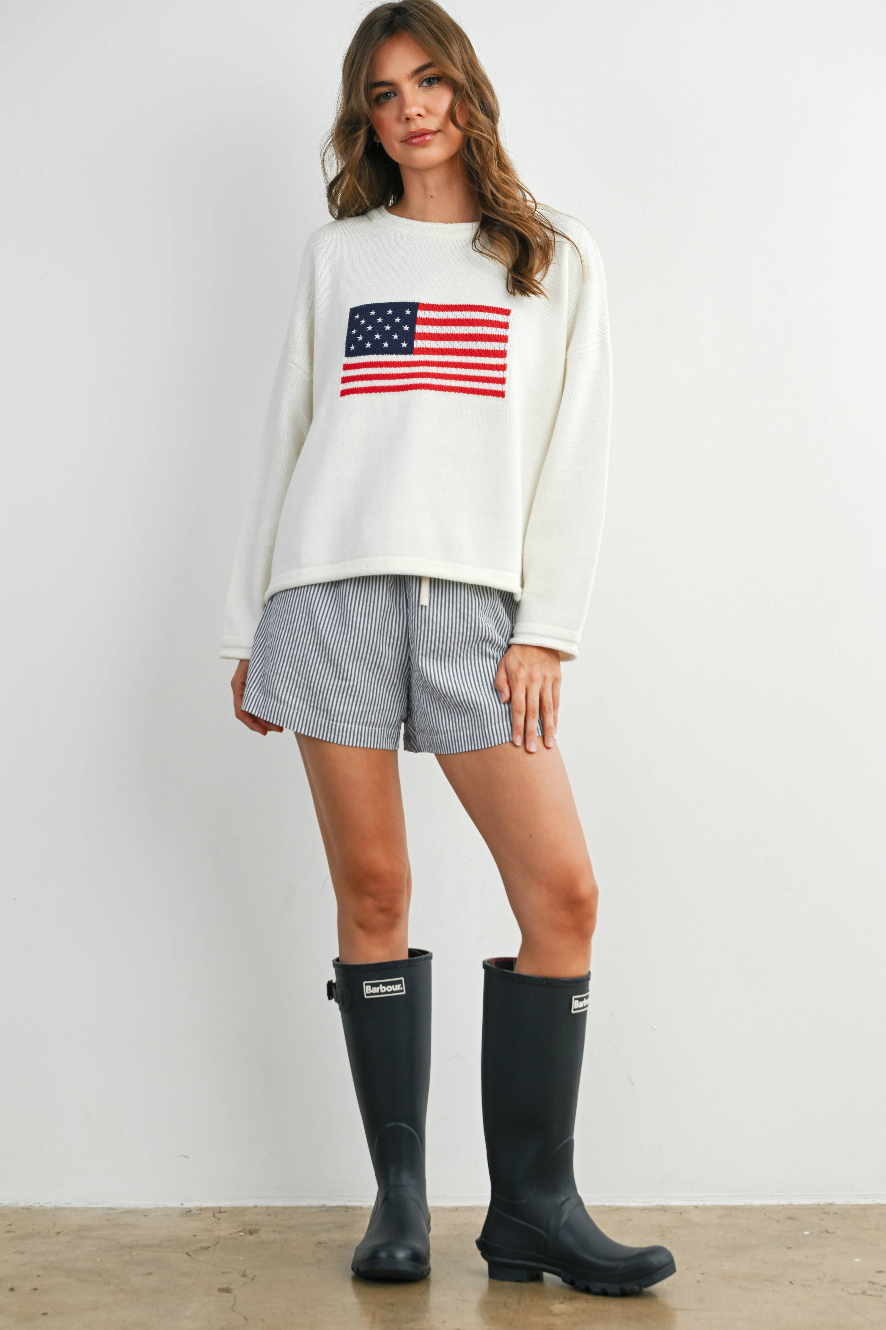 Flag Knit LS