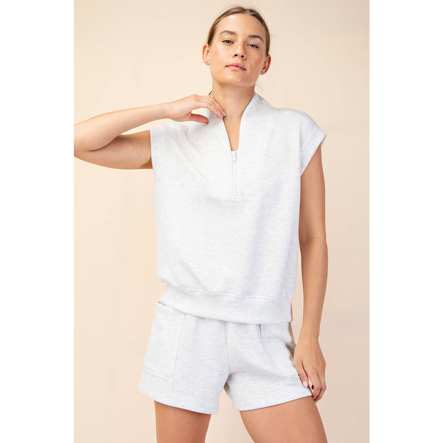 Modal Scuba Luxe V-Neck Sleeveless Top