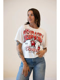 Nebraska Cropped Band Tee
