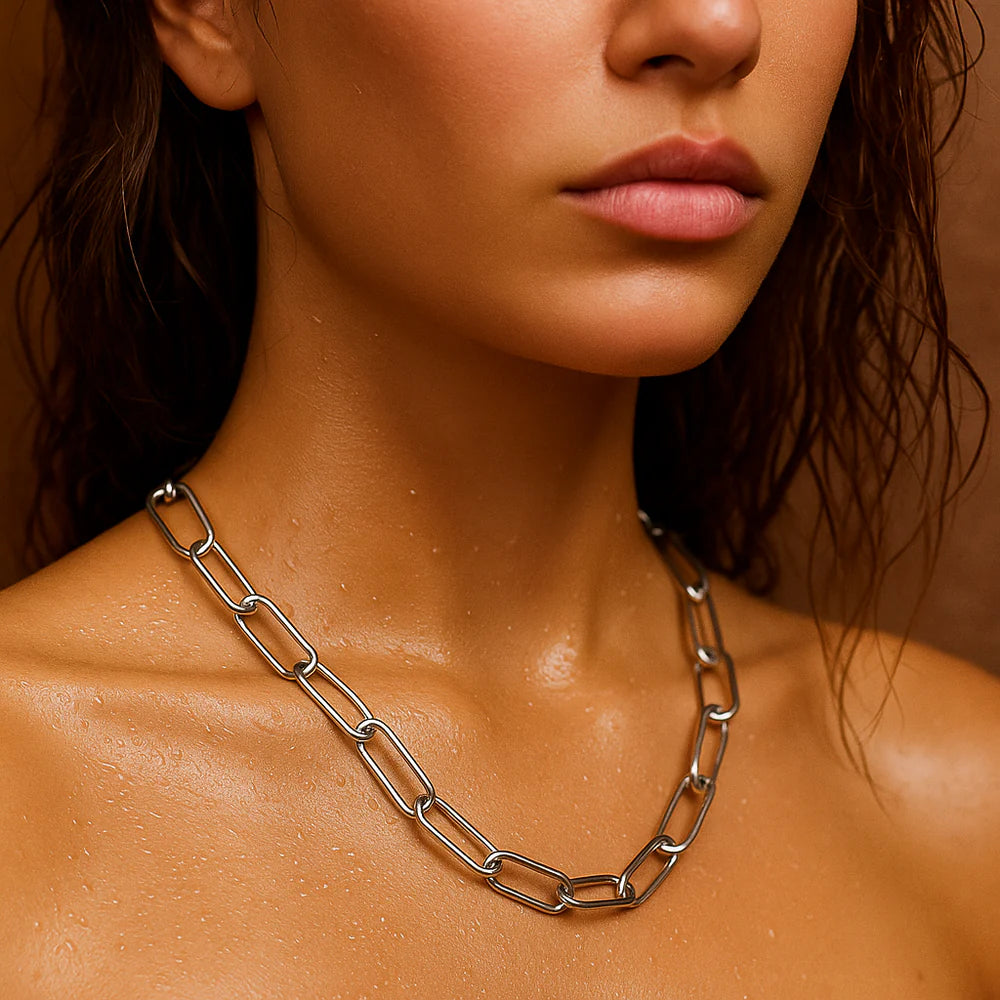 Carla Paper Clip Chain Necklace