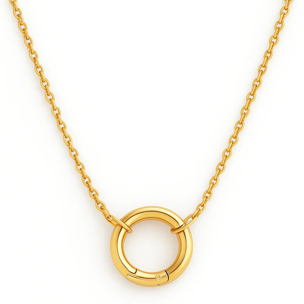 Arabella Rolo Chain Push Clasp Necklas