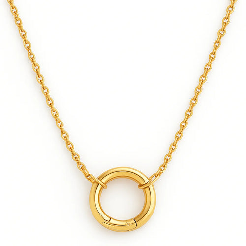 Arabella Rolo Chain Push Clasp Necklas