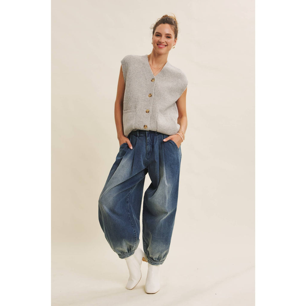 Modern and Timeless Textured Thermal Cozy Sweater Vest