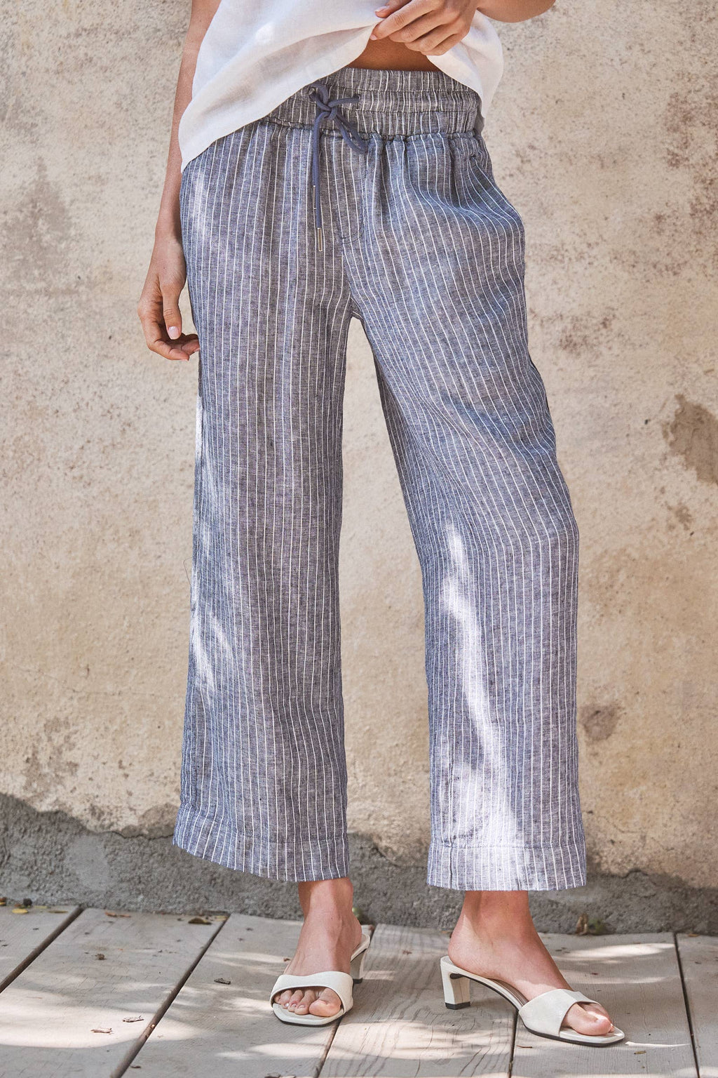 Linen Drawstring Pants