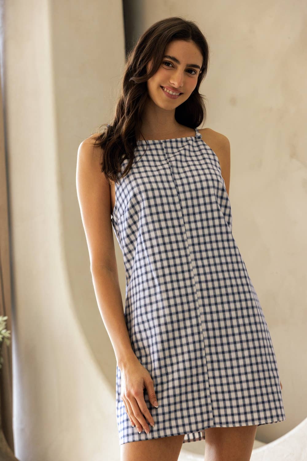 Gingham Mini Dress