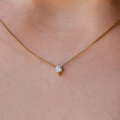 Round Solitaire Necklace