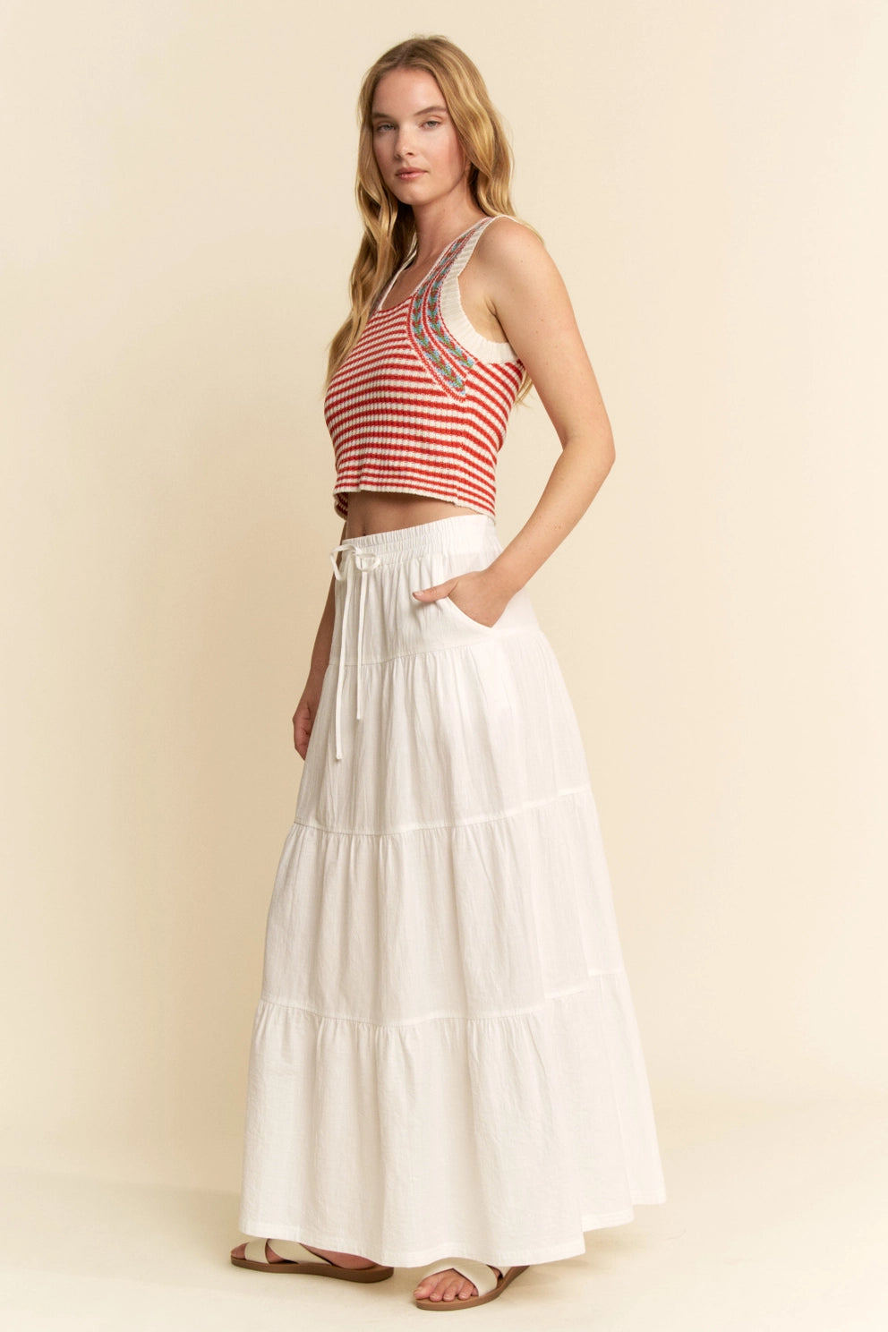 Linen Maxi Skirt