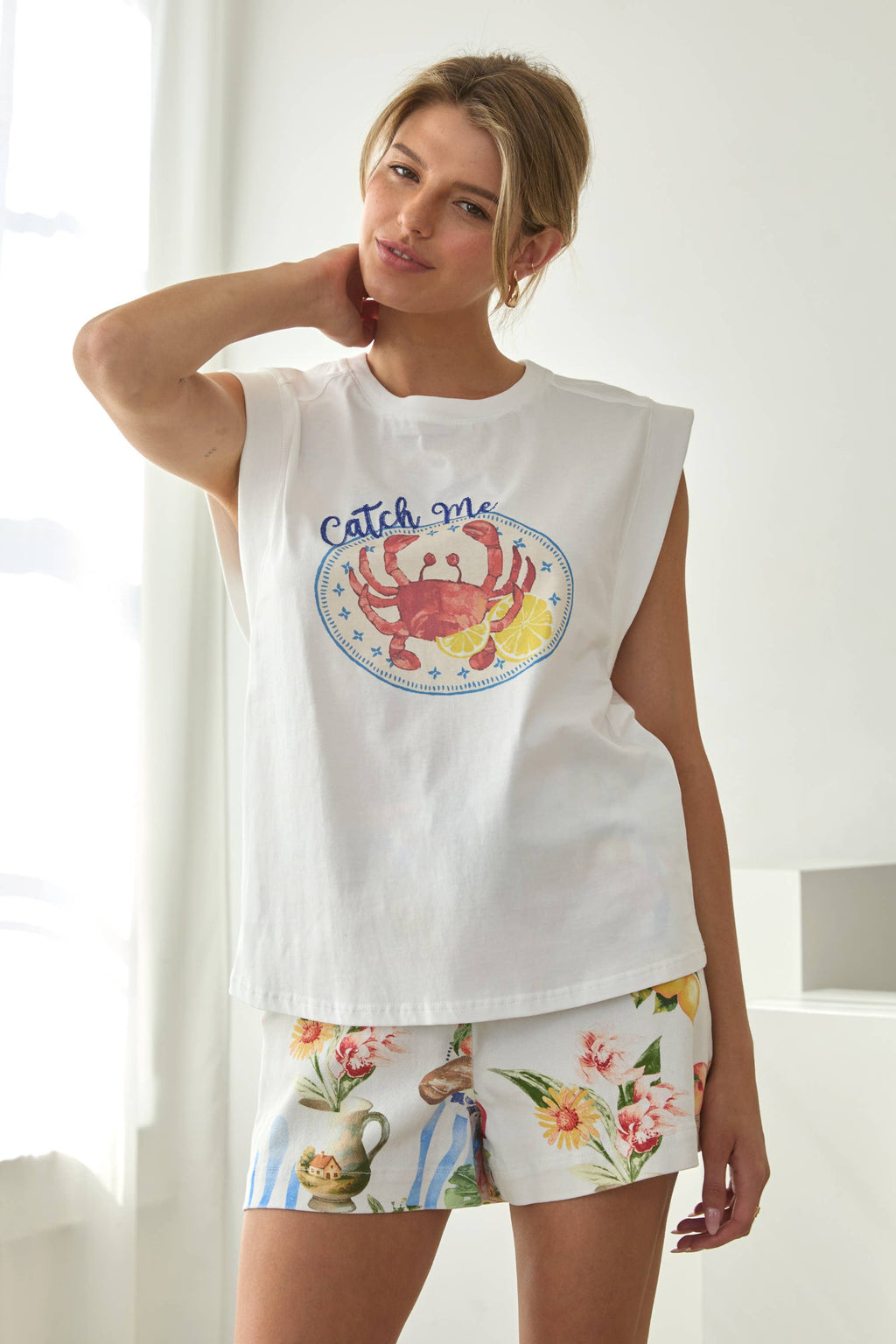 Crab Sleeveless Tee