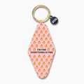 Printed Keychain  - I'm Fine Everything Is Fine