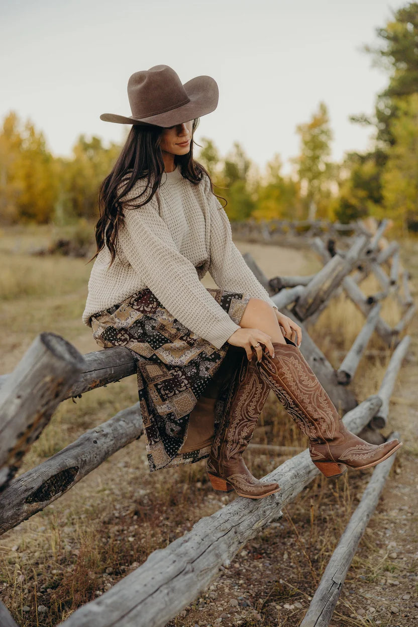 Raglan Knit Pullover in Cozy