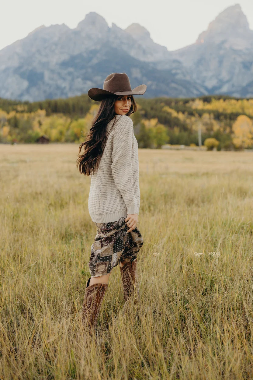 Raglan Knit Pullover in Cozy