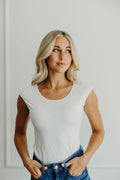 Cream Cap Sleeve