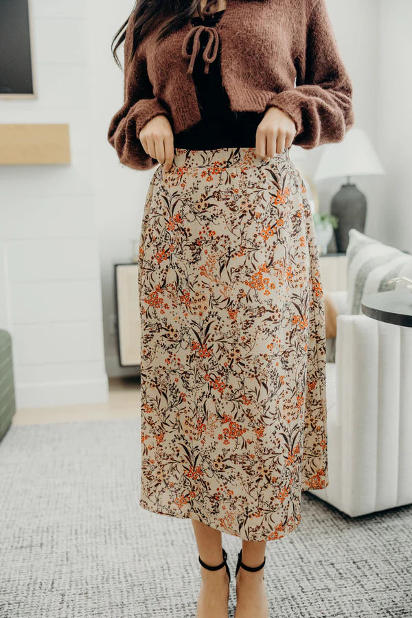 Sahara Sand Midi Skirt