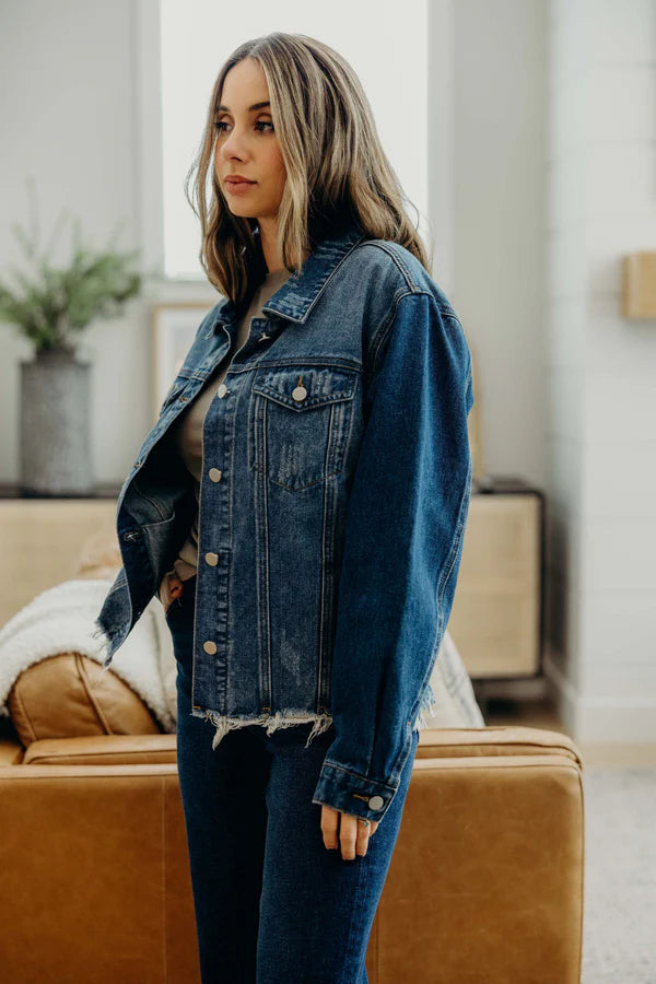 Distressed Denim Jacket