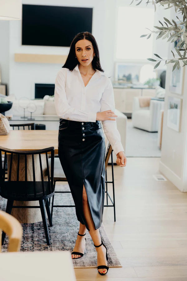 Leather Maxi Skirt