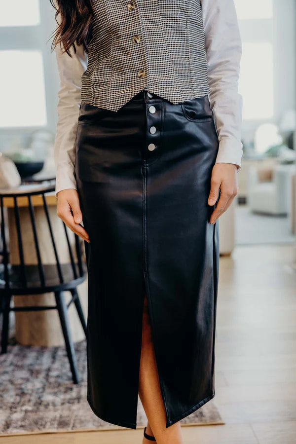 Leather Maxi Skirt