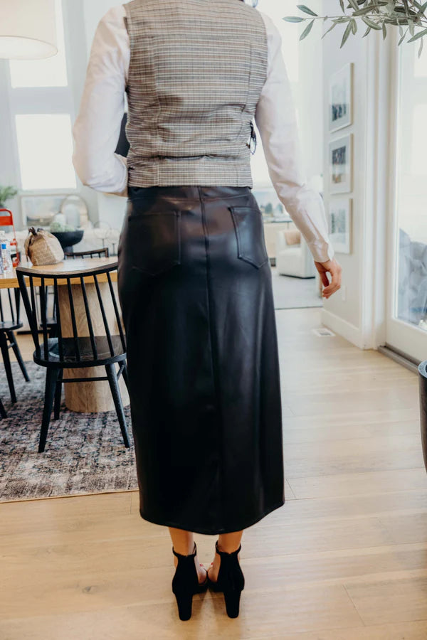 Leather Maxi Skirt