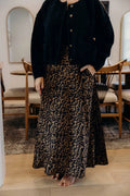 Maxi Slip Skirt in Savana Spots