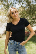 Short Sleeve V-Neck Tee
