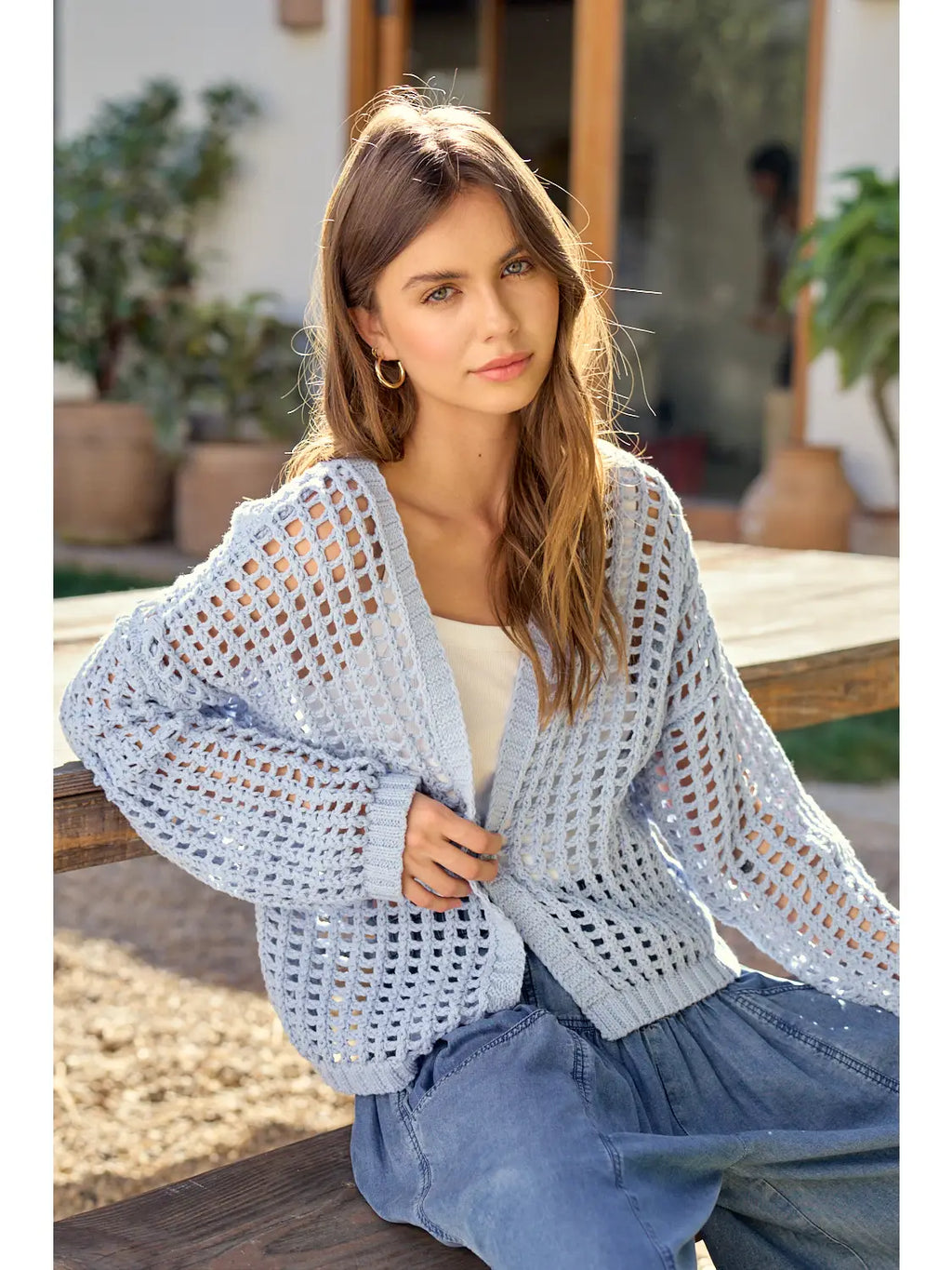 Crochet Open Cardigan