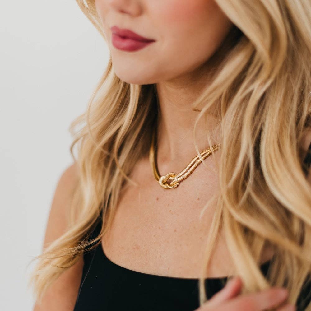 Talia Tied Knot Necklace
