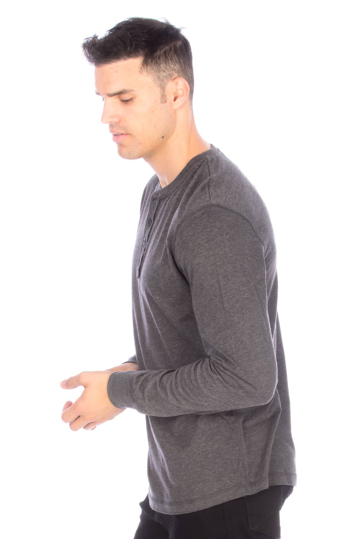 Long Sleeve Henley T-Shirt