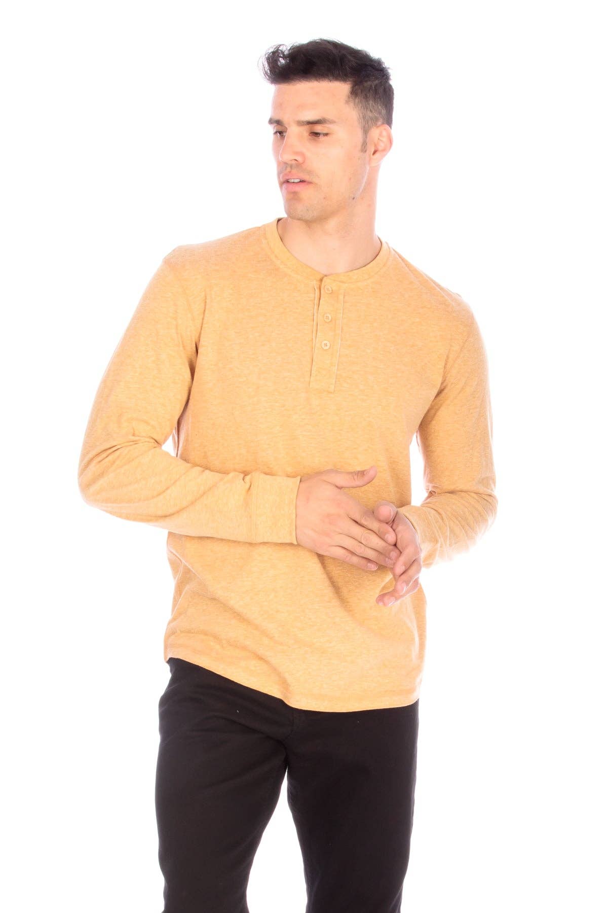 Long Sleeve Henley T-Shirt