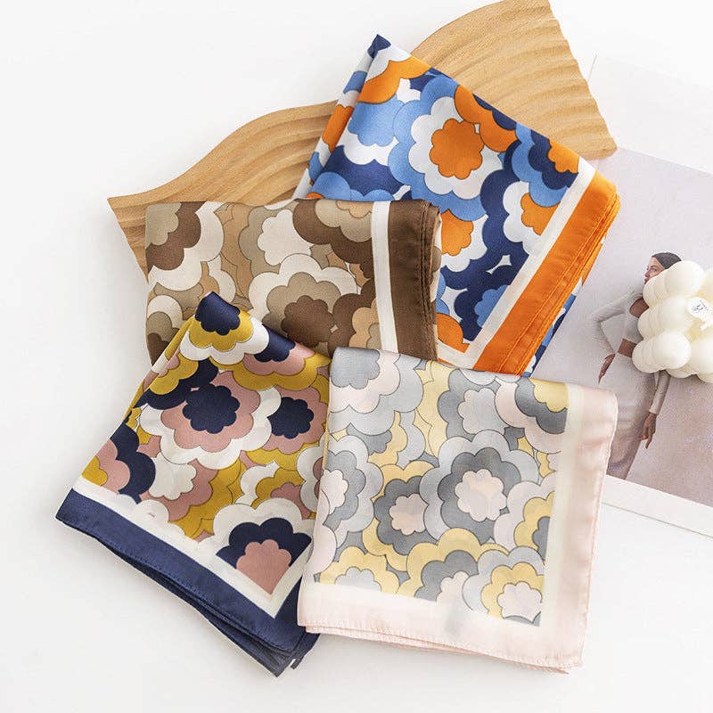 Scarvii-Floral Square Scarf
