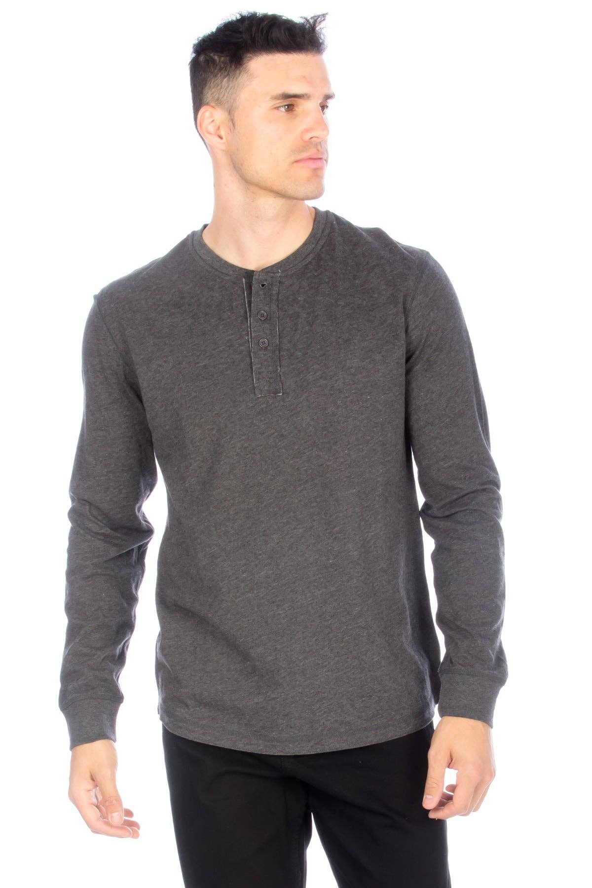 Long Sleeve Henley T-Shirt