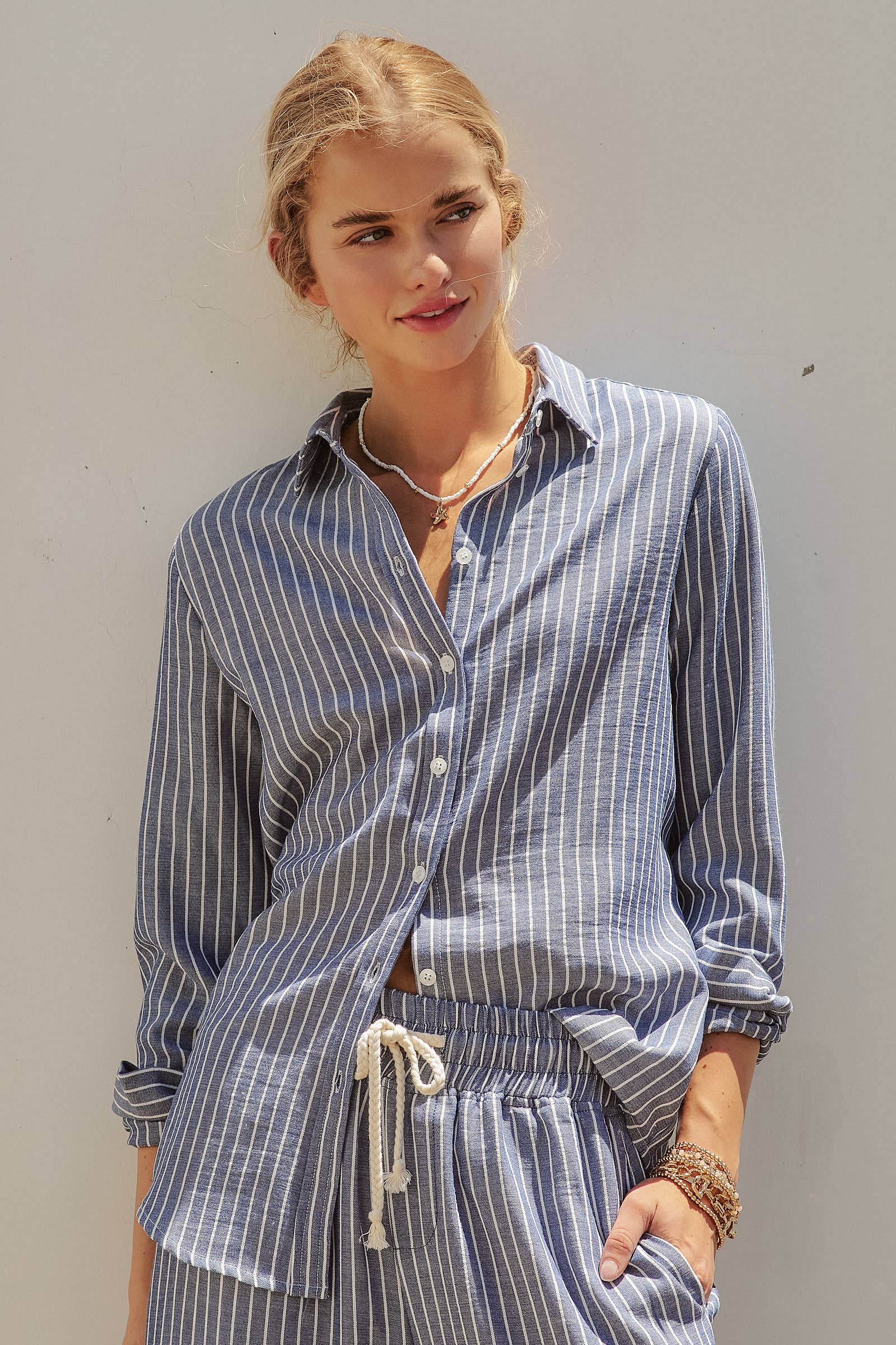 Linen LS Button-Down