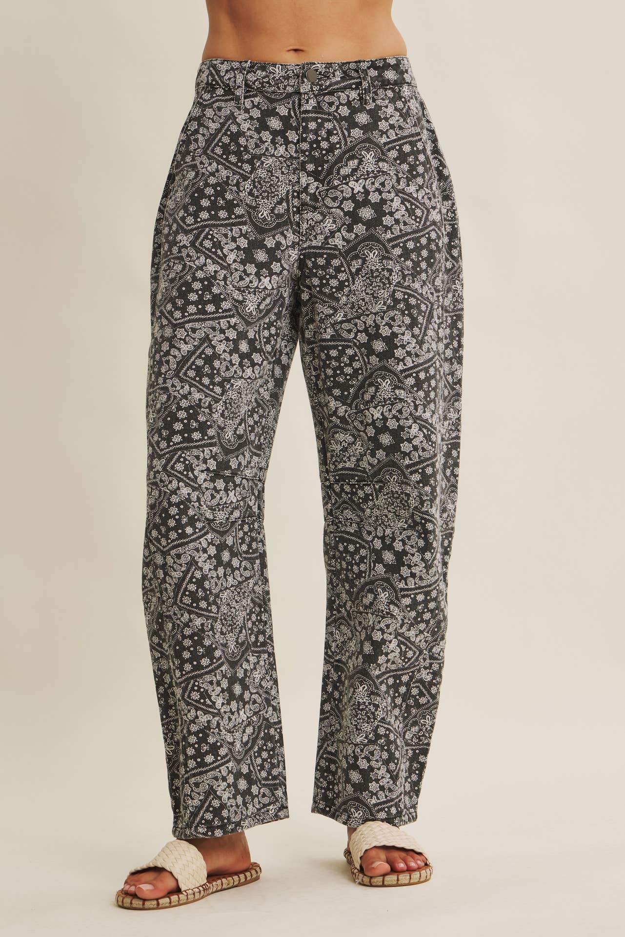 Paisley Barrel Pants