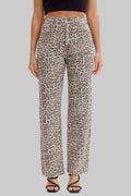 Cello Leopard Super High Rise Dad Jean