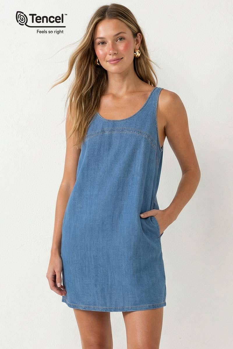 Tencel™ Slub Shift Dress