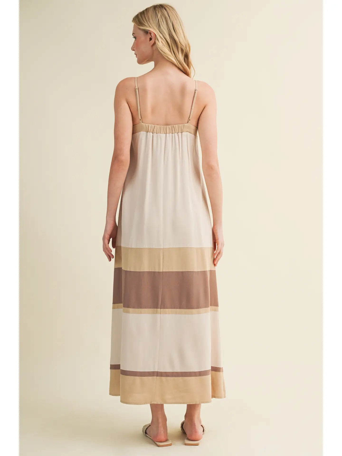 Color Block Cami Dress