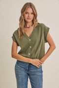 Button Down Sweater Vest